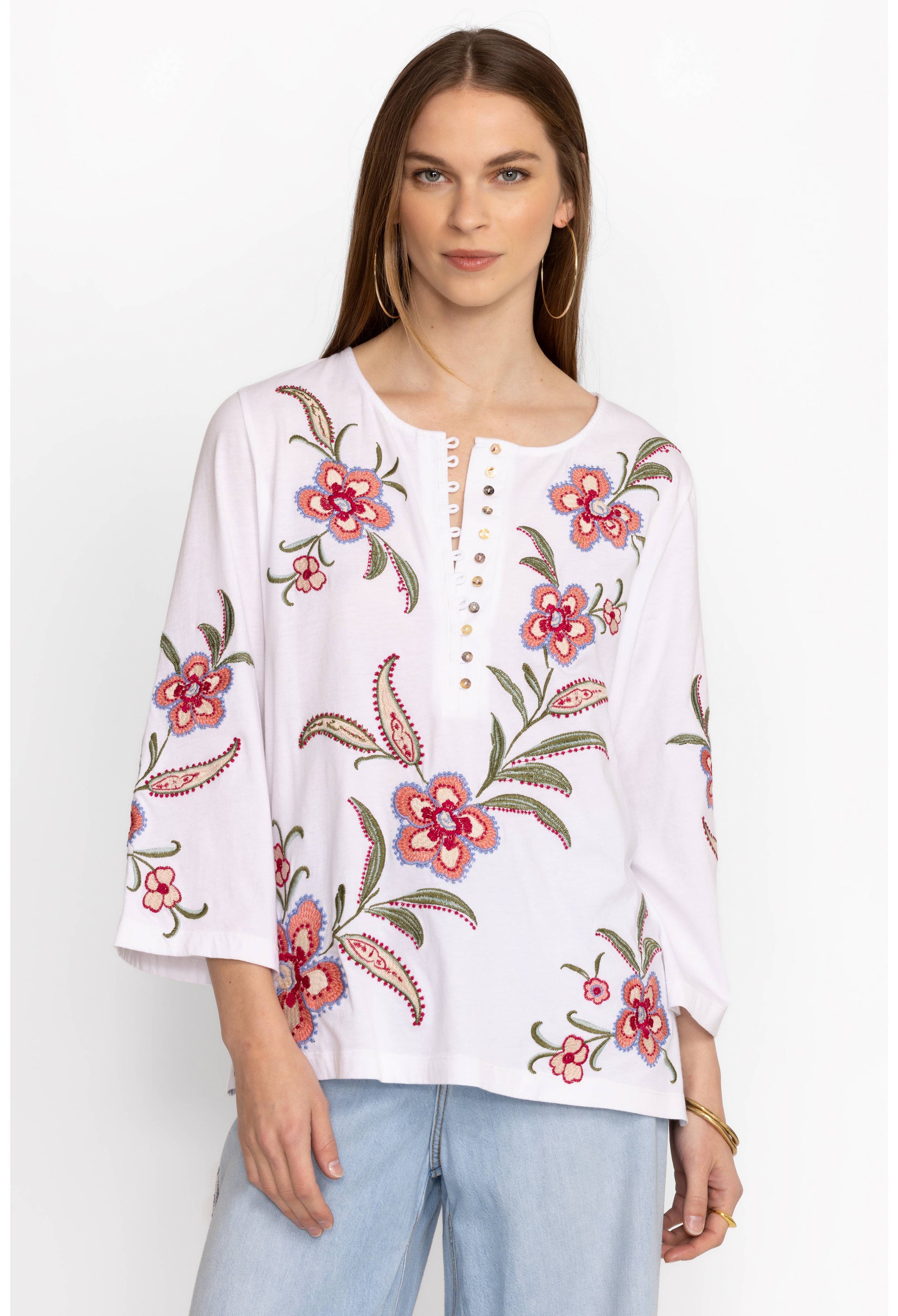 Johnny Was - Libbi Button Front Tee