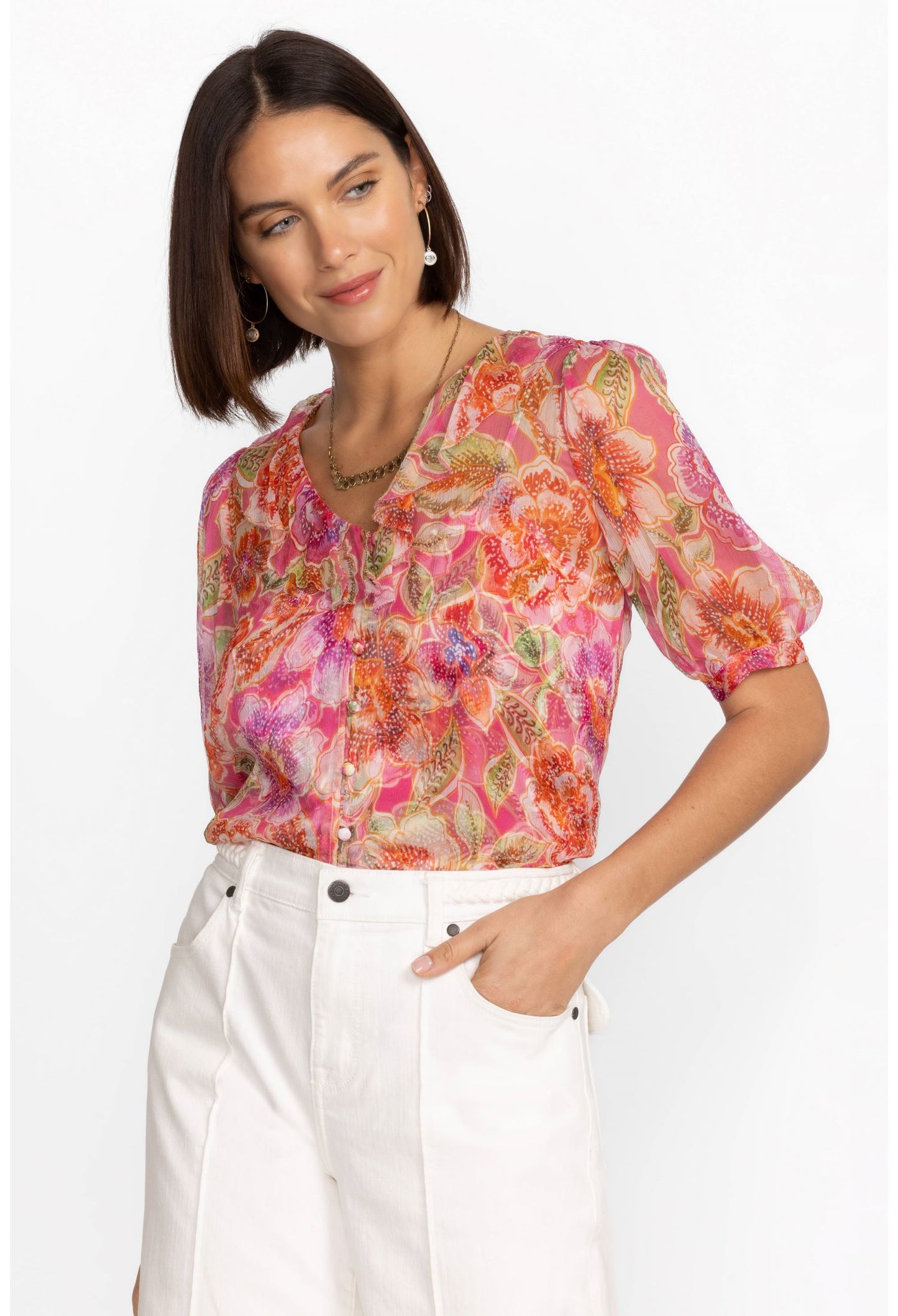 Johnny Was - Marcia Ruffle Blouse