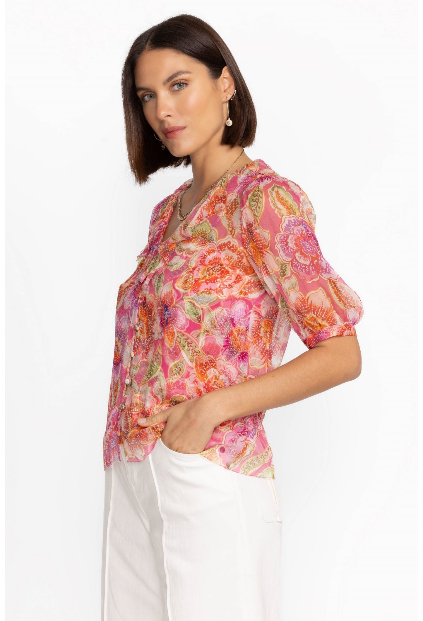 Johnny Was - Marcia Ruffle Blouse