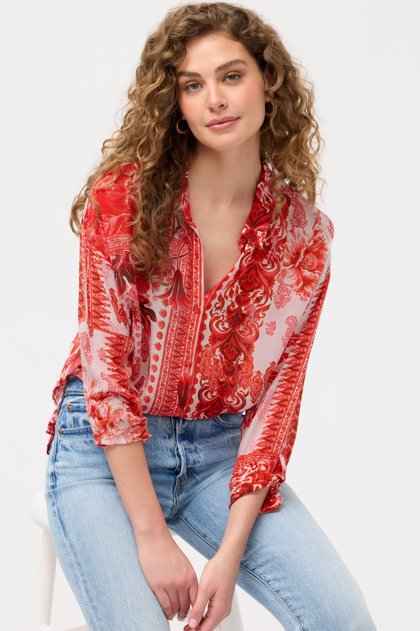 Johnny Was -The Audrey Button Up Shirt Diantha