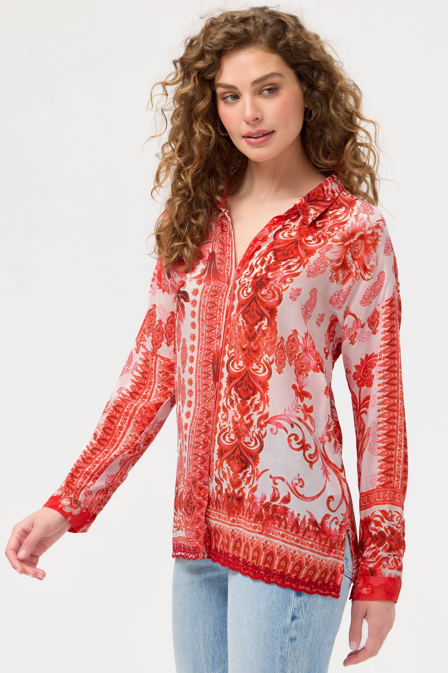 Johnny Was -The Audrey Button Up Shirt Diantha