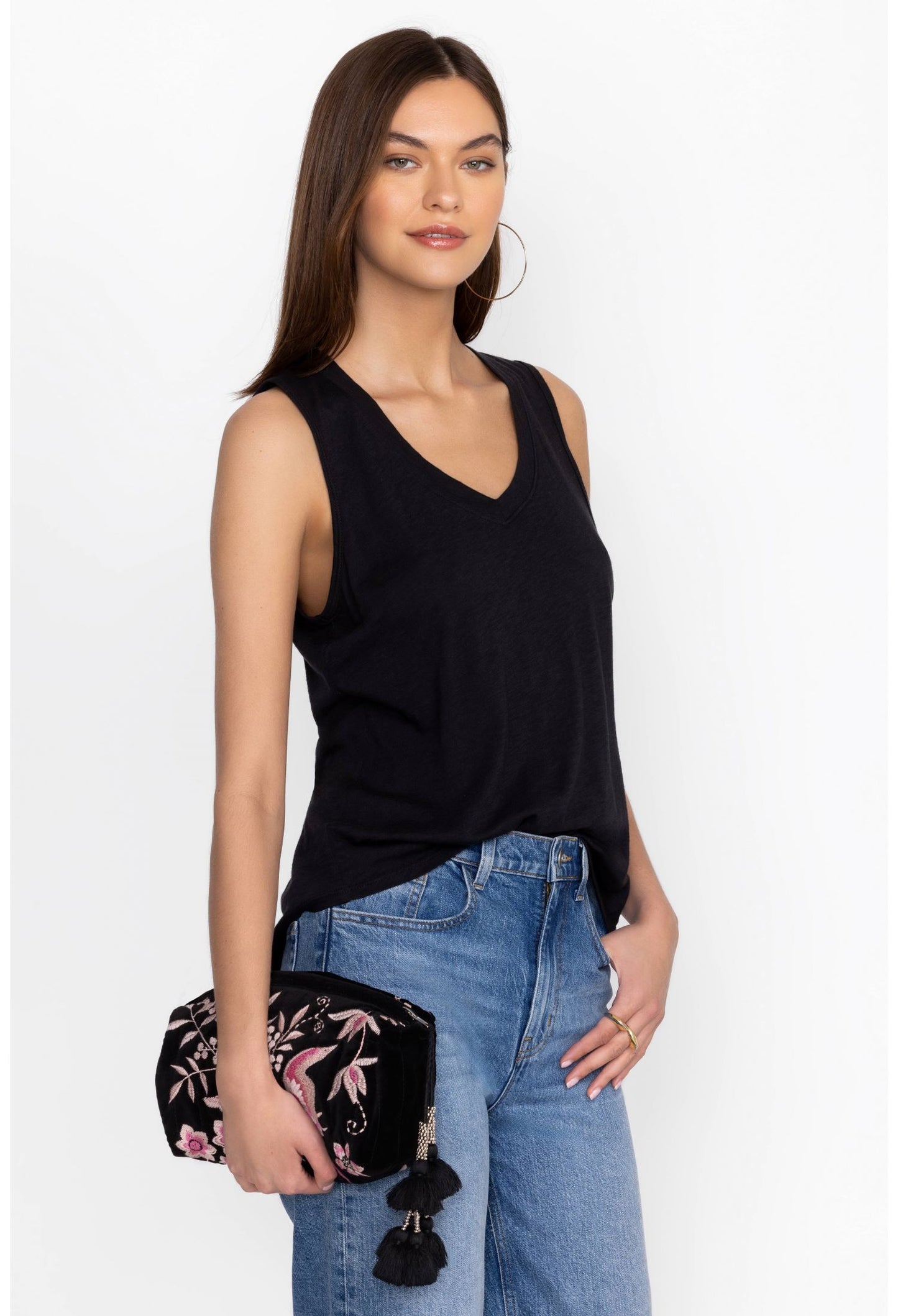 Johnny Was - Velvet Quilted Pouch Bag