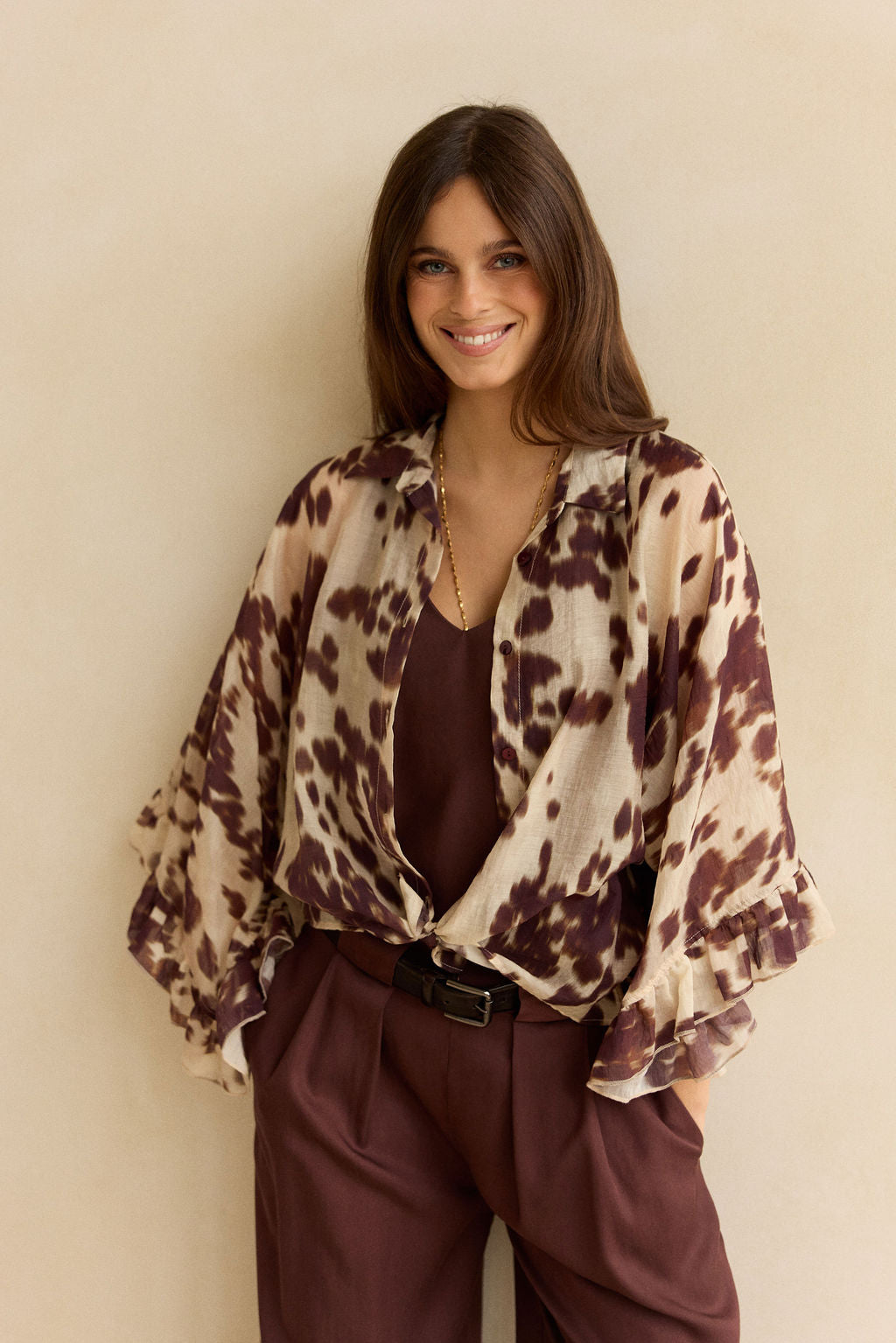 Lauren Vidal - Ava Pecan Shirt