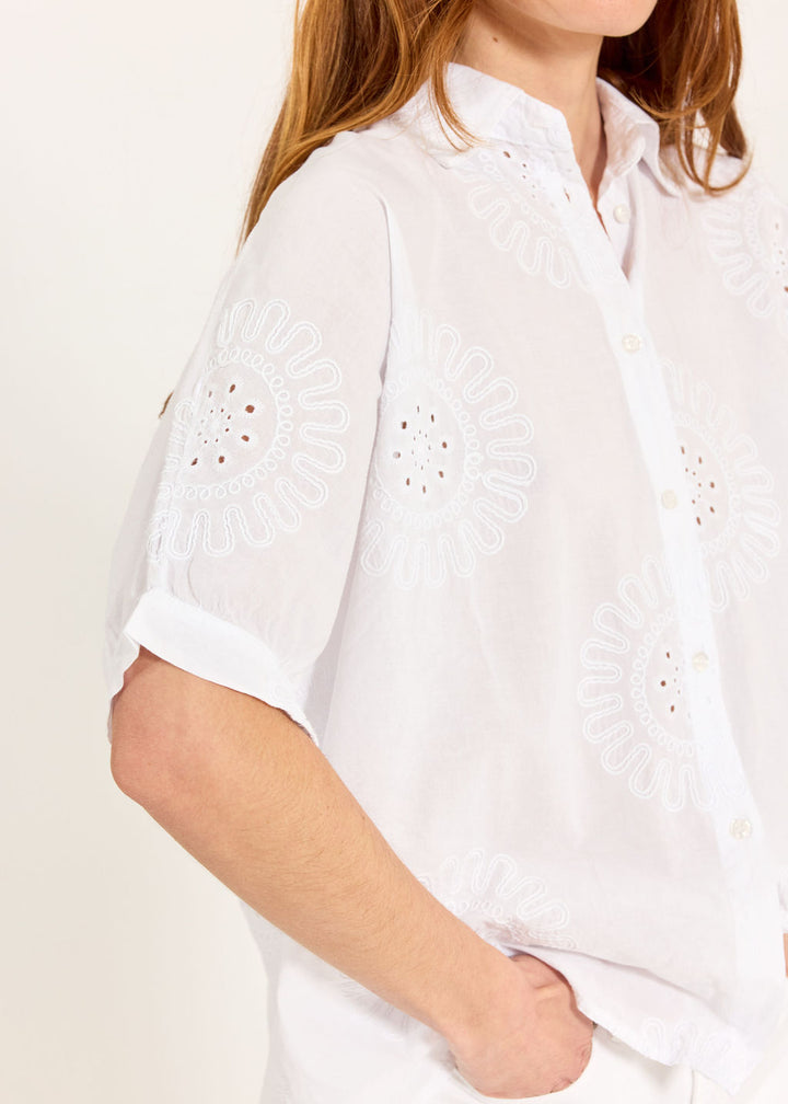 Lauren Vidal - Embroidered Elfi Cotton Shirt