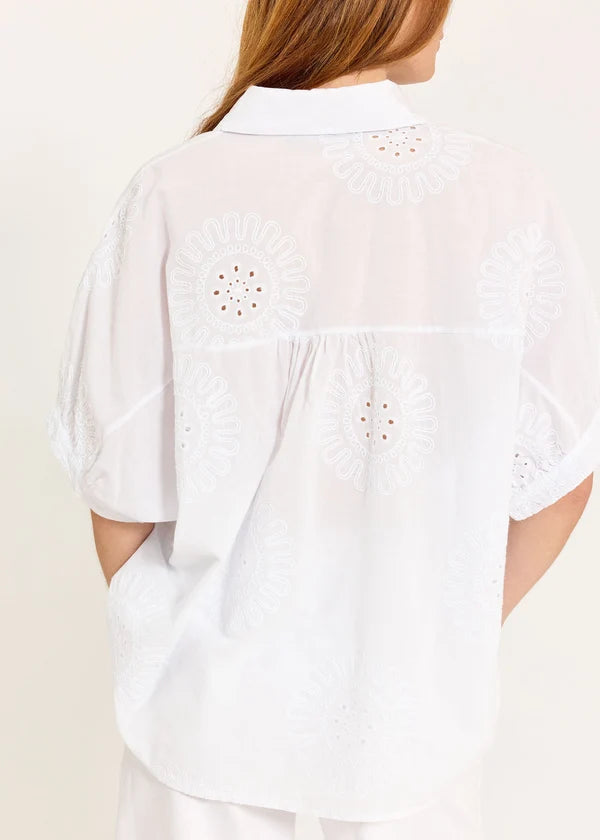 Lauren Vidal - Embroidered Elfi Cotton Shirt