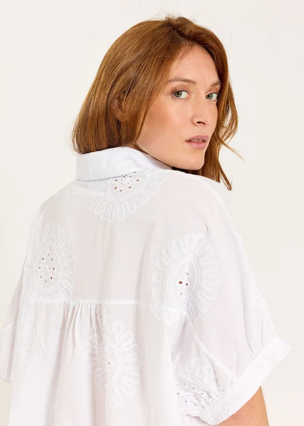 Lauren Vidal - Embroidered Elfi Cotton Shirt