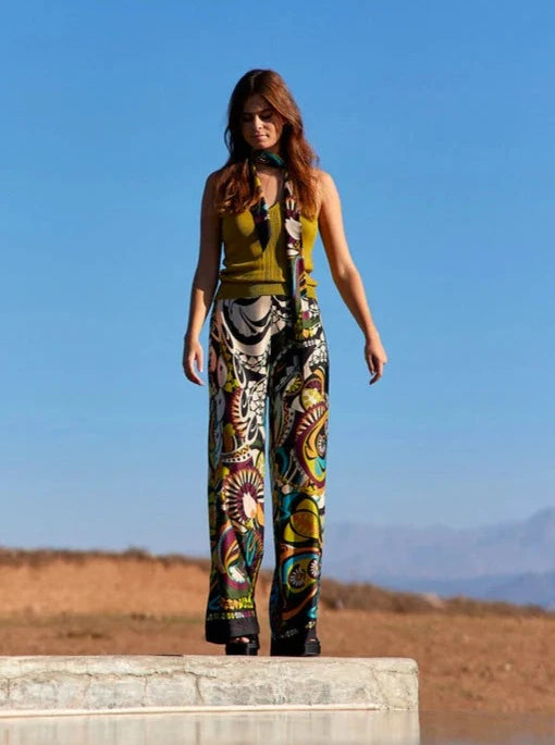 Lauren Vidal - Fluid Pop Print Pants