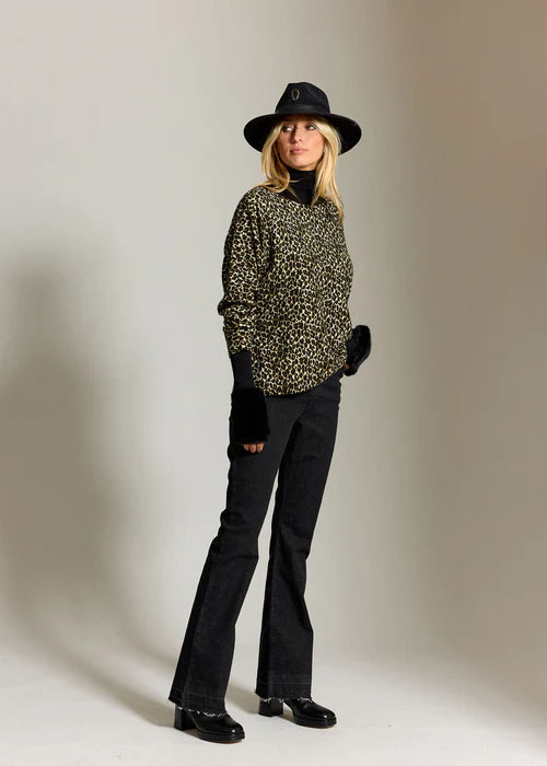 Lauren Vidal - Leopard Coyote Sweater