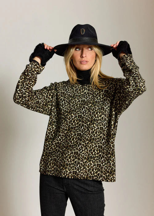 Lauren Vidal - Leopard Coyote Sweater