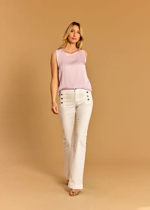 Lauren Vidal - Marli White Bridge Pants