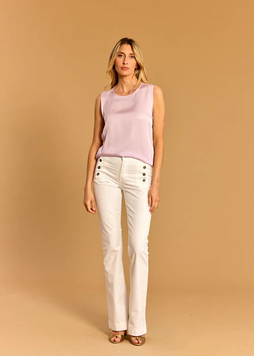 Lauren Vidal - Marli White Bridge Pants