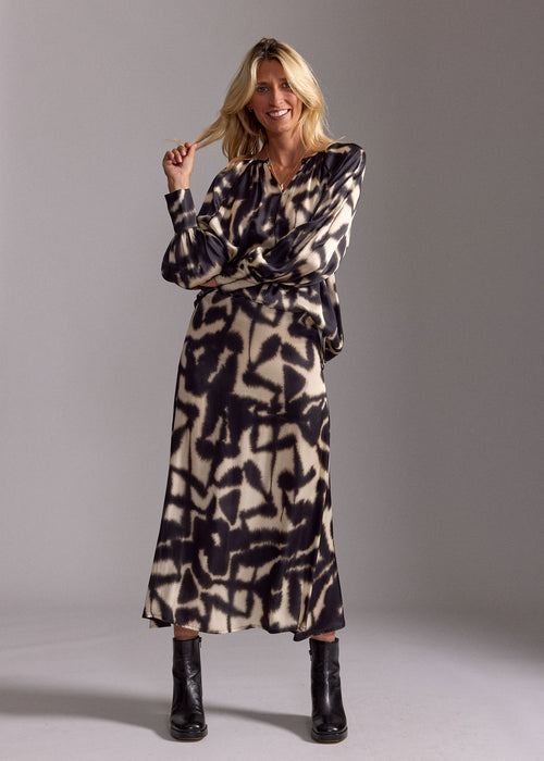 Lauren Vidal - Ross Printed Fitted Skirt