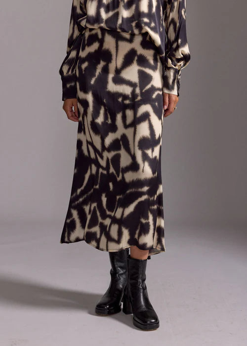 Lauren Vidal - Ross Printed Fitted Skirt