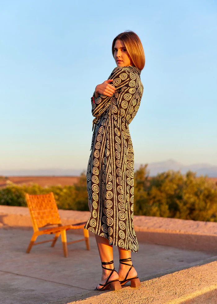 Lauren Vidal - Roxie Printed Long Sleeve Dress