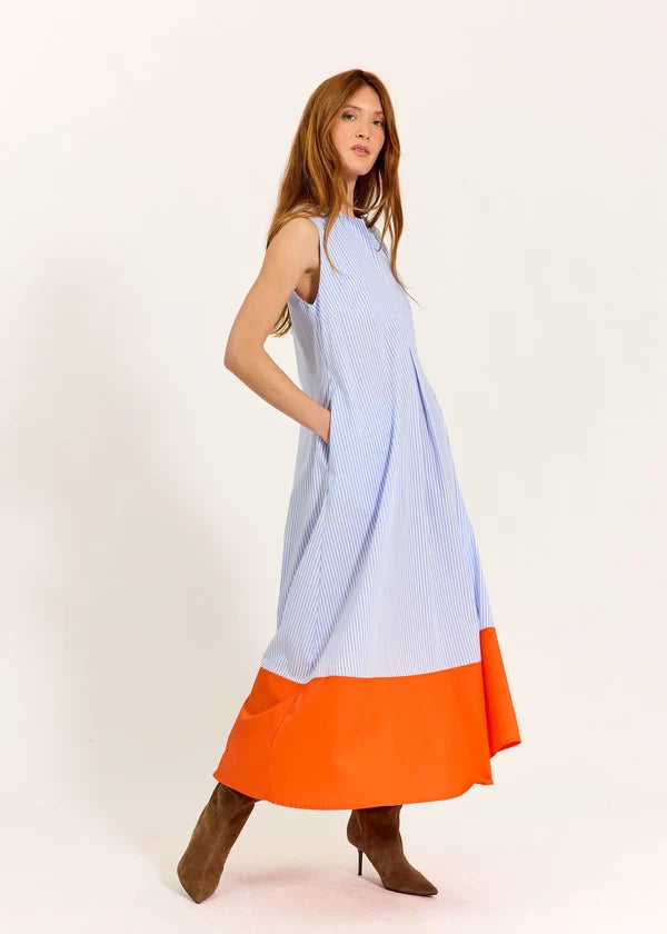 Lauren Vidal - Striped Poplin Alwen Dress