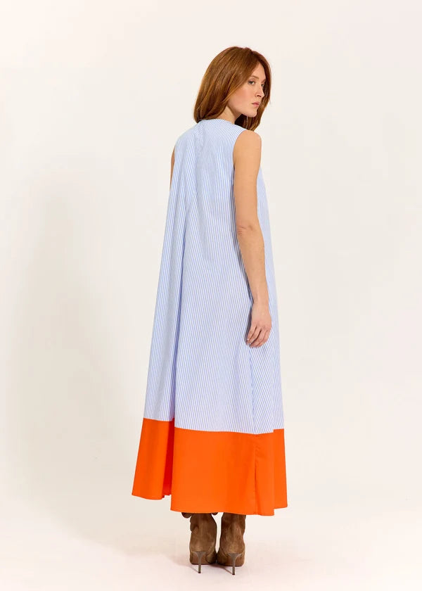 Lauren Vidal - Striped Poplin Alwen Dress