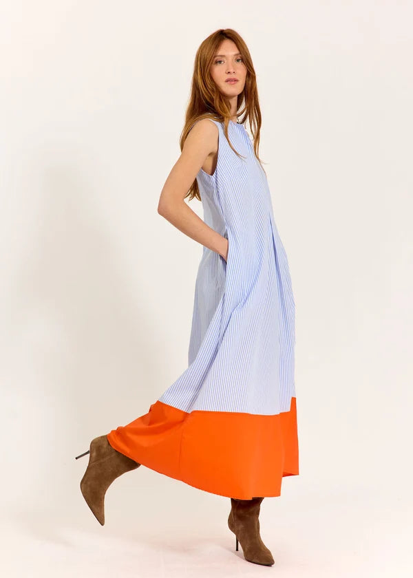 Lauren Vidal - Striped Poplin Alwen Dress