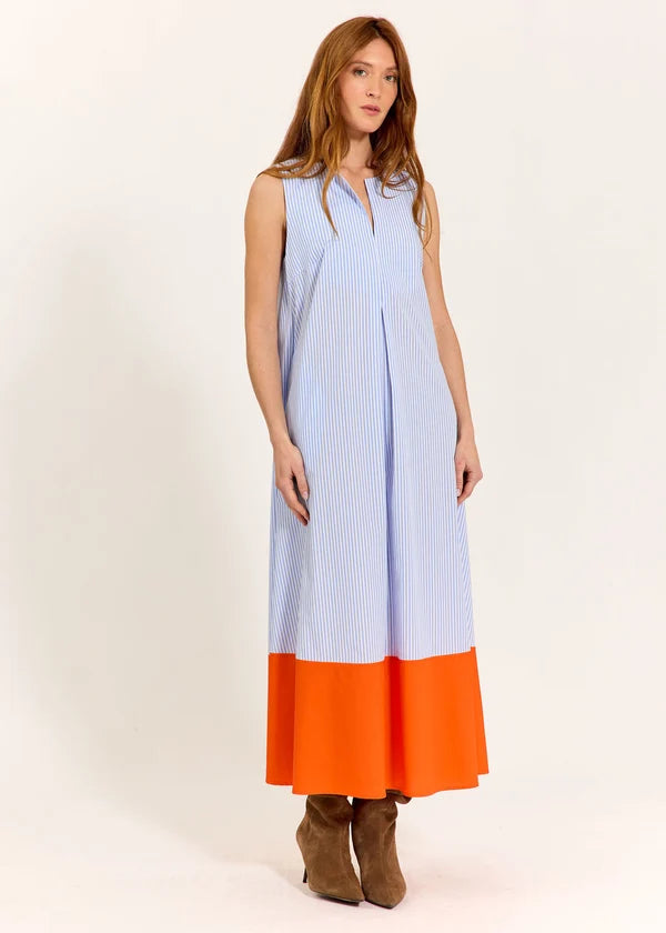 Lauren Vidal - Striped Poplin Alwen Dress