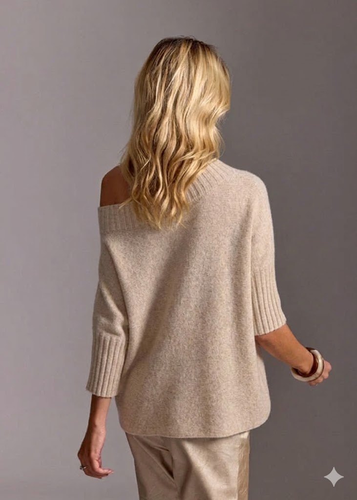 Lauren Vidal - Vinci Short Boat Neck Sweater