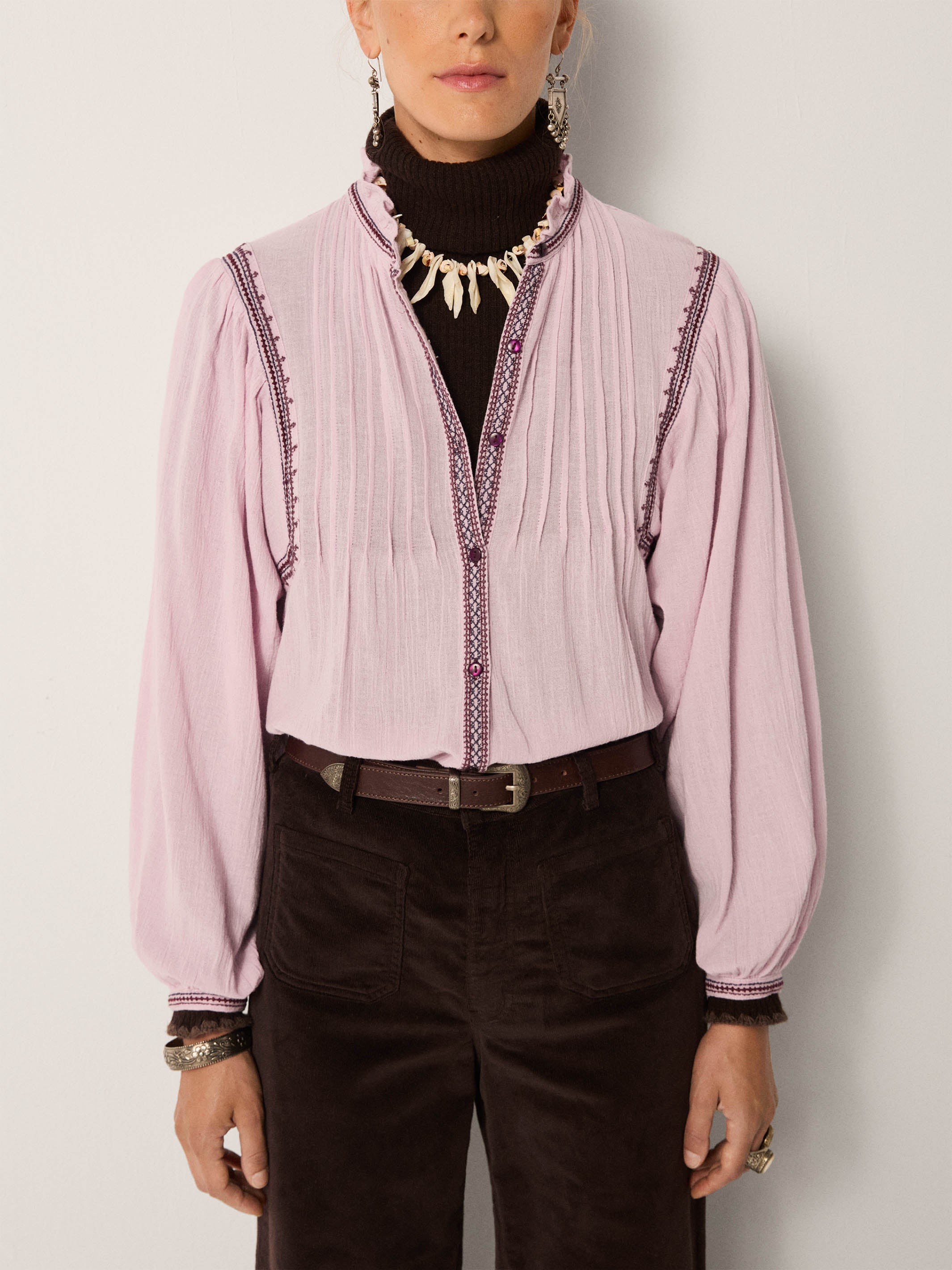 Maison Hotel - Lila Blouse