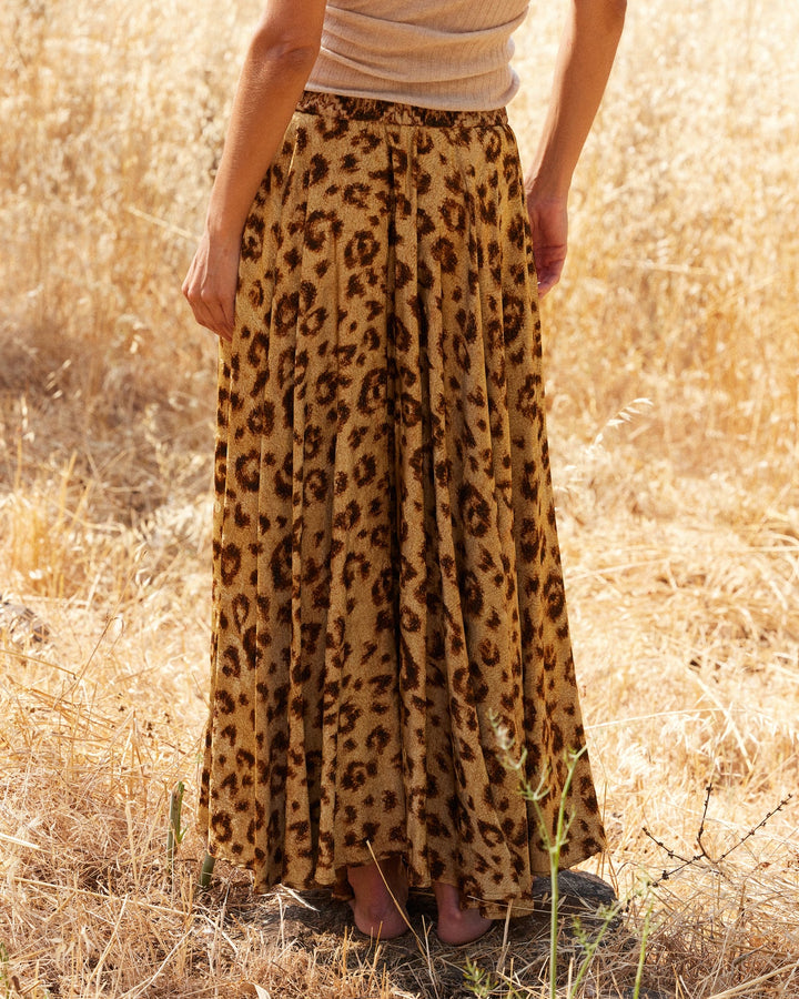 Mes Demoiselles - Lino Leopard Print Skirt