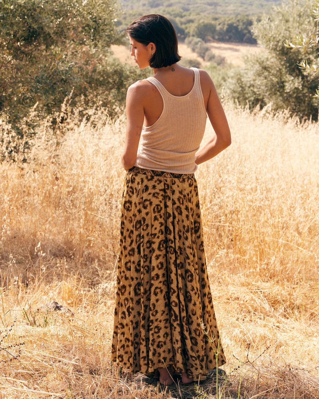 Mes Demoiselles - Lino Leopard Print Skirt