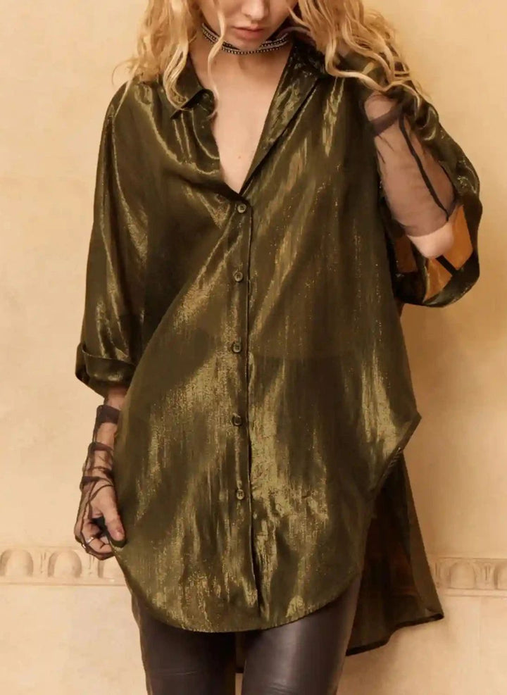 Mes Demoiselles - Metallic Light Shirt