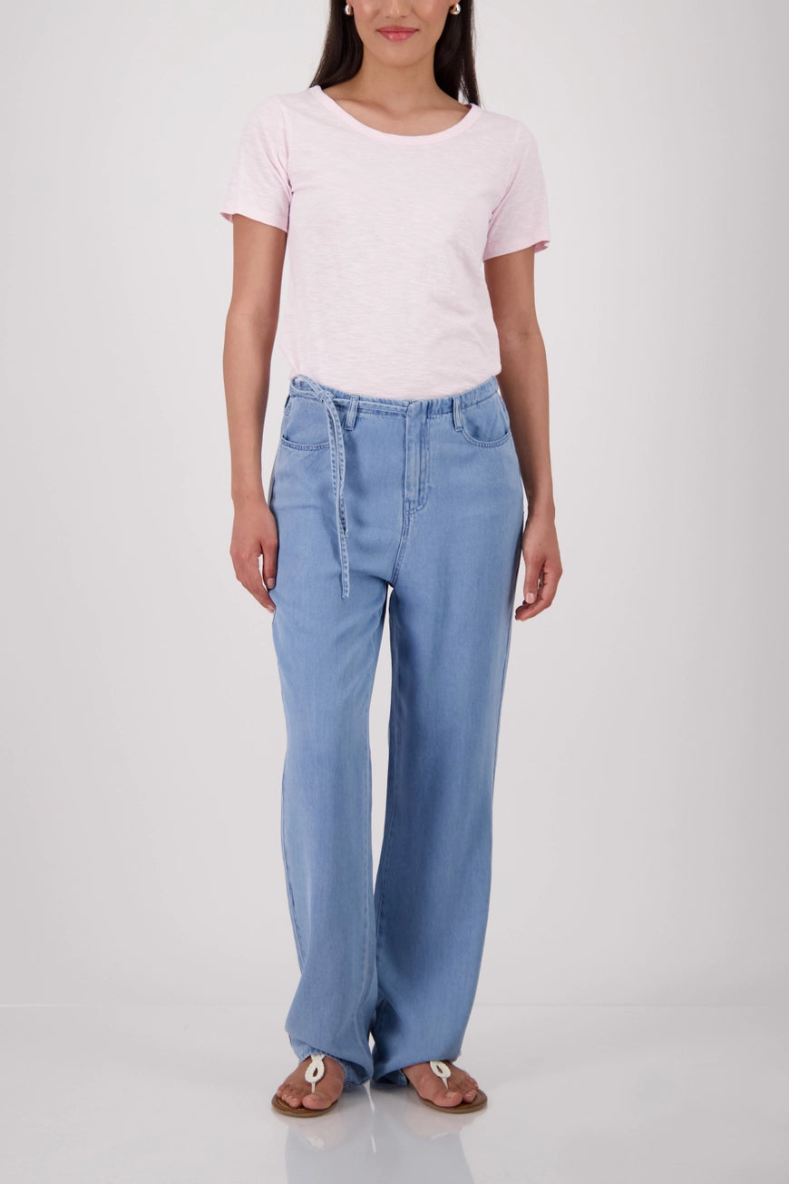 Monari - Basic Mottled Yarn T-Shirt