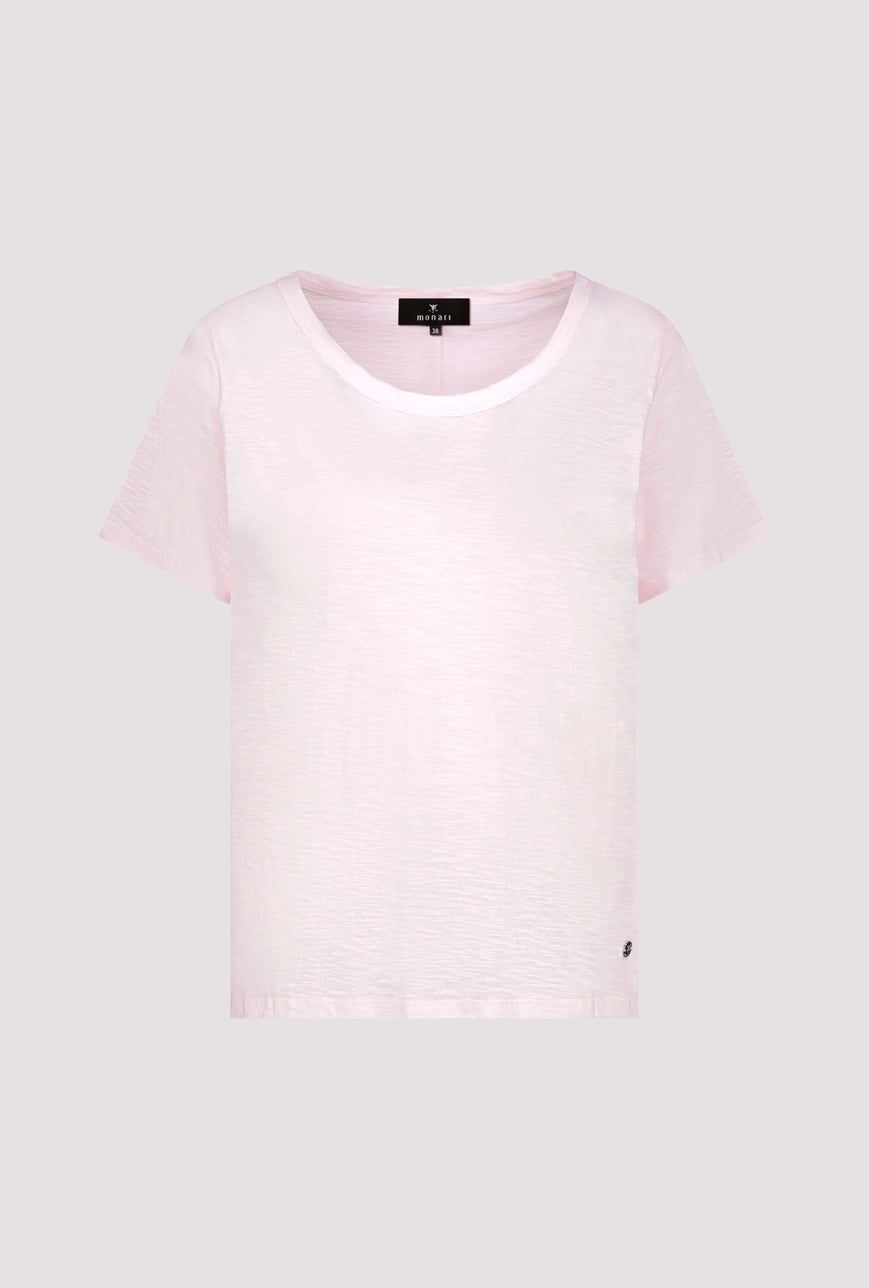 Monari - Basic Mottled Yarn T-Shirt