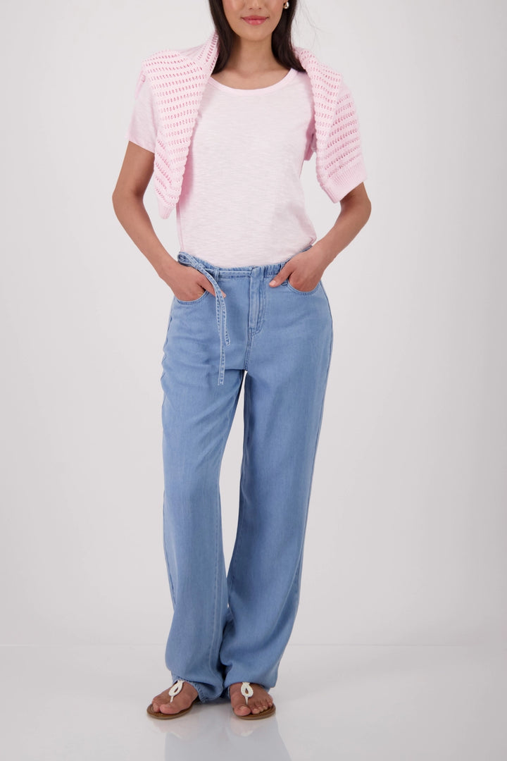 Monari - Basic Mottled Yarn T-Shirt