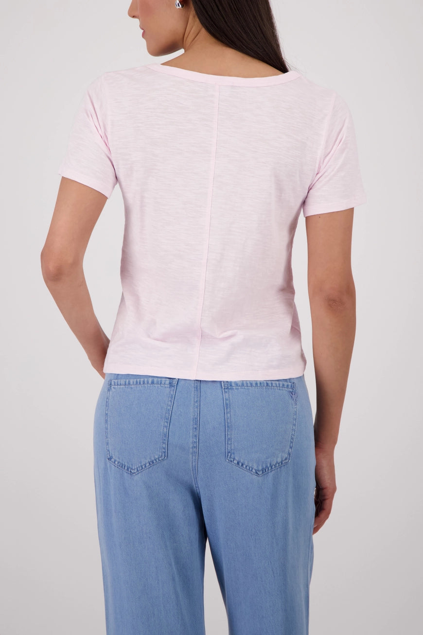 Monari - Basic Mottled Yarn T-Shirt