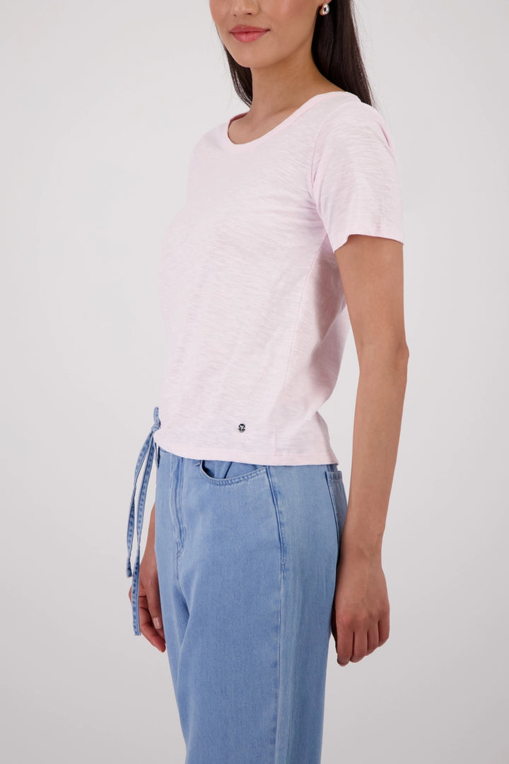 Monari - Basic Mottled Yarn T-Shirt