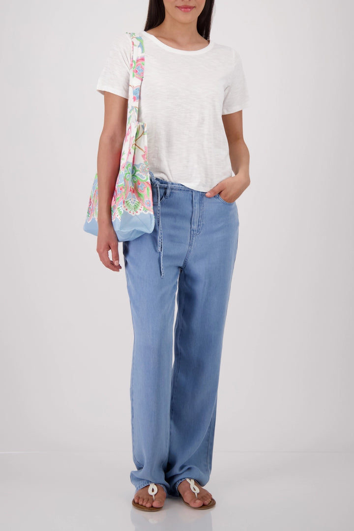 Monari - Basic Mottled Yarn T-Shirt