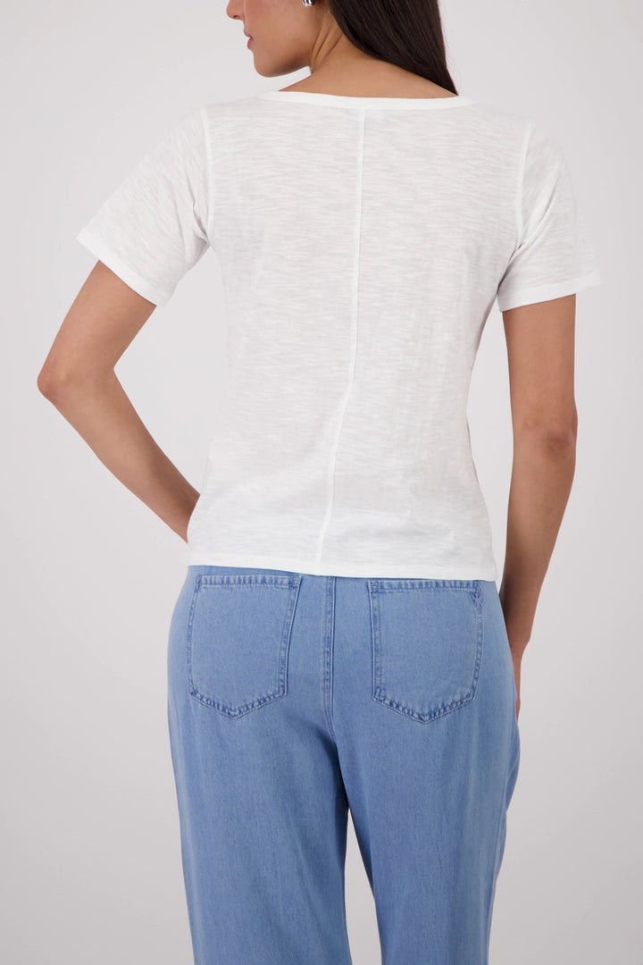 Monari - Basic Mottled Yarn T-Shirt