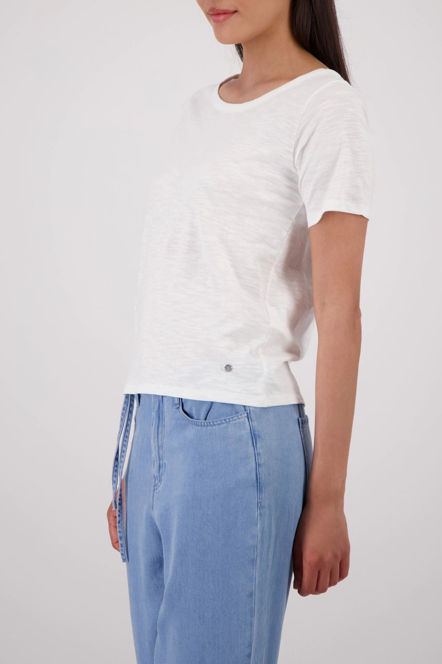 Monari - Basic Mottled Yarn T-Shirt