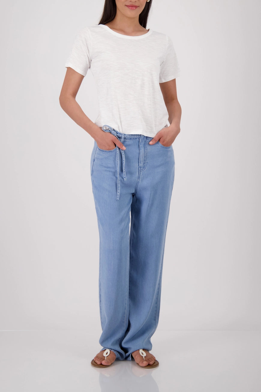 Monari - Basic Mottled Yarn T-Shirt