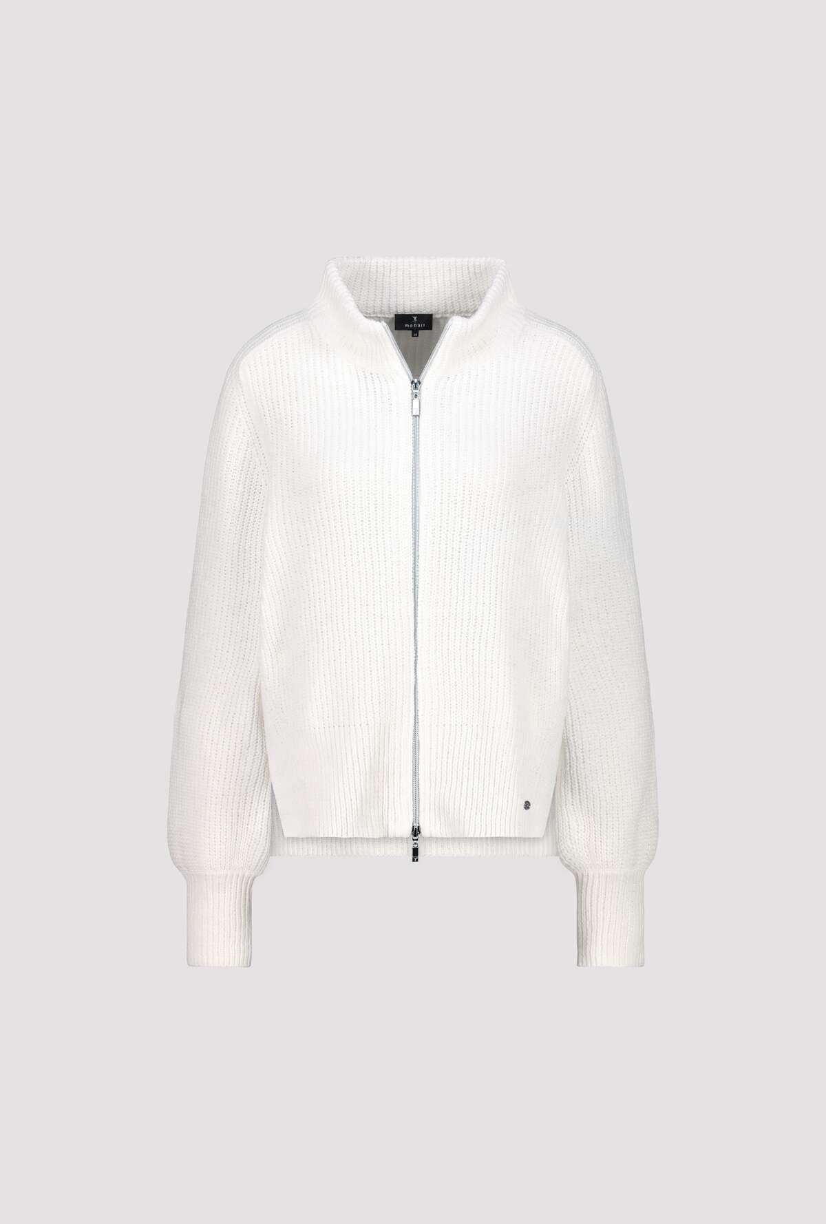 Monari - Chenille Zip Up Cardigan