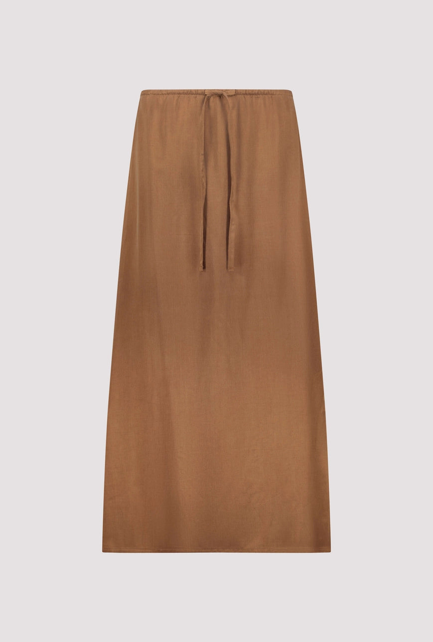 Monari - Cupro Skirt with Side Slit