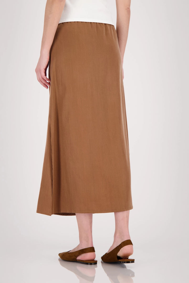 Monari - Cupro Skirt with Side Slit