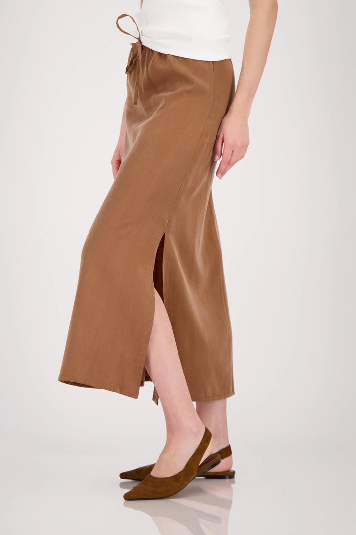 Monari - Cupro Skirt with Side Slit