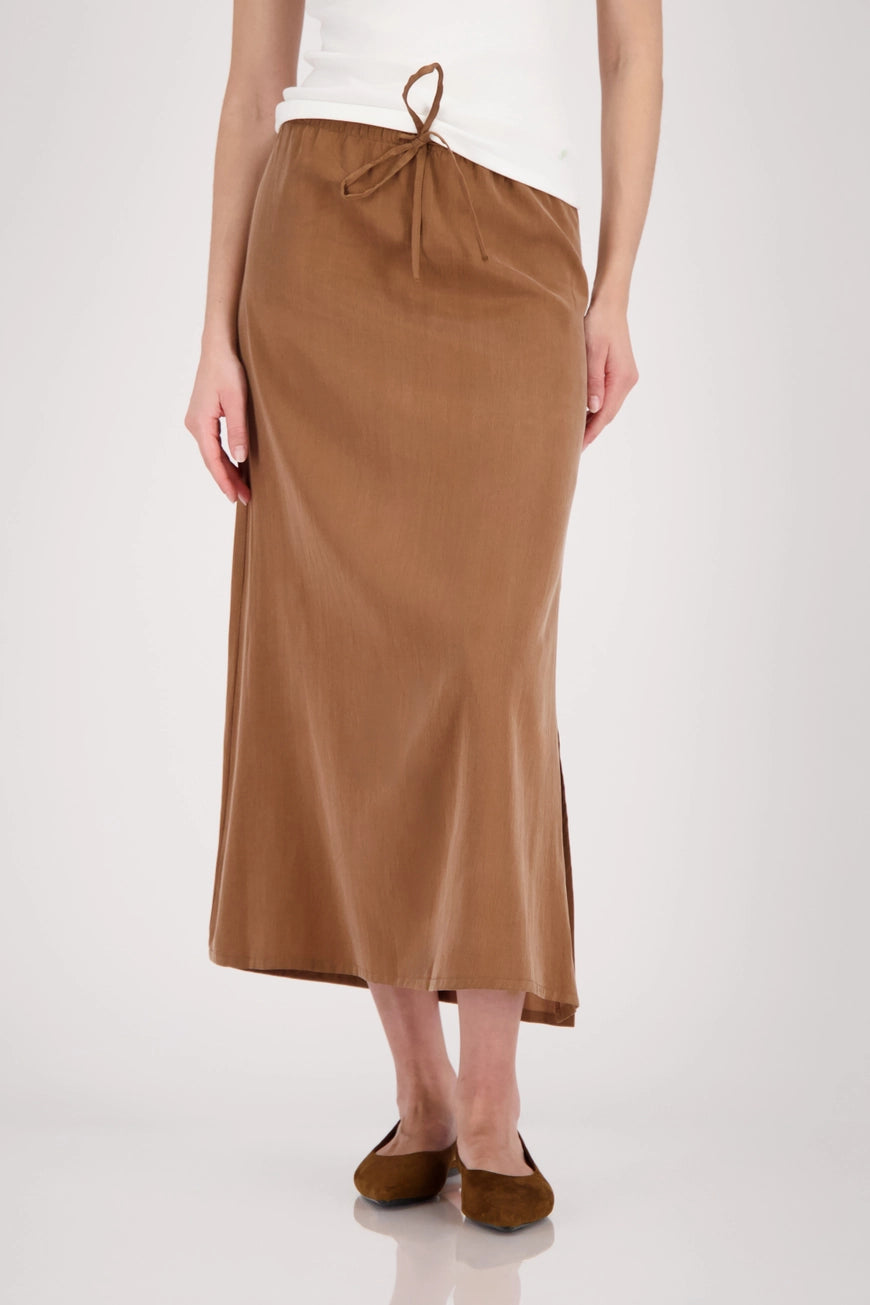Monari - Cupro Skirt with Side Slit