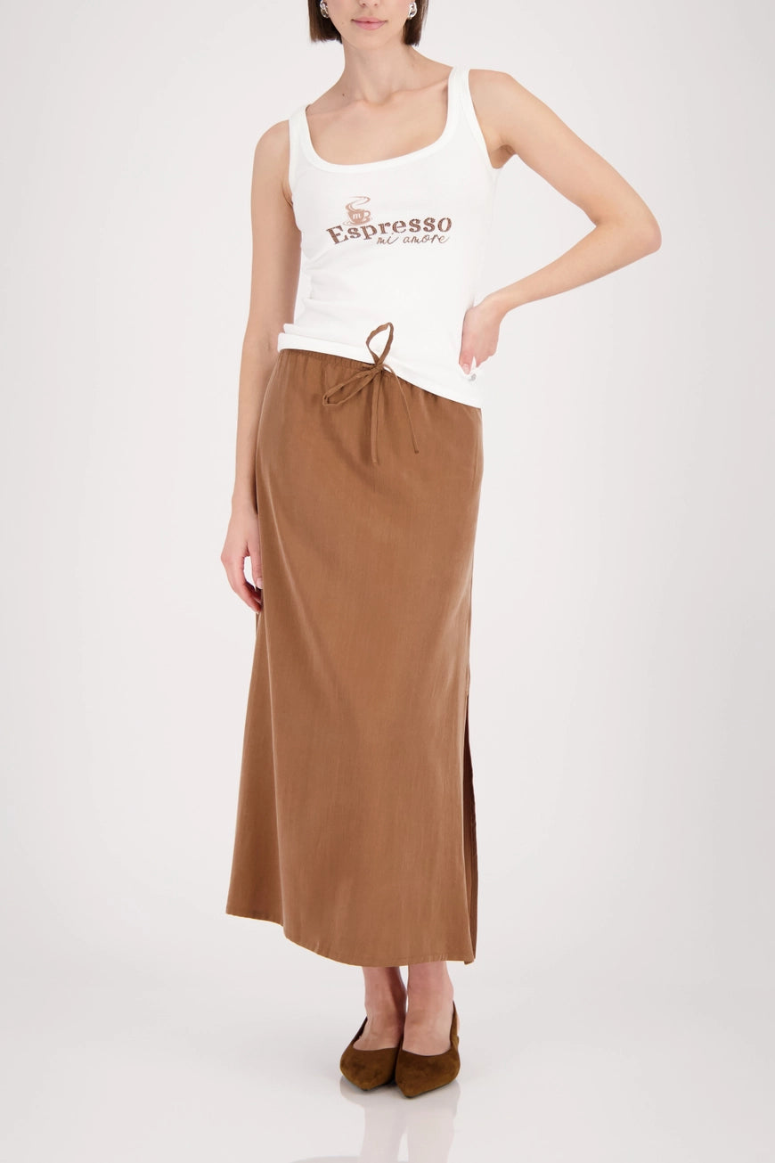 Monari - Cupro Skirt with Side Slit