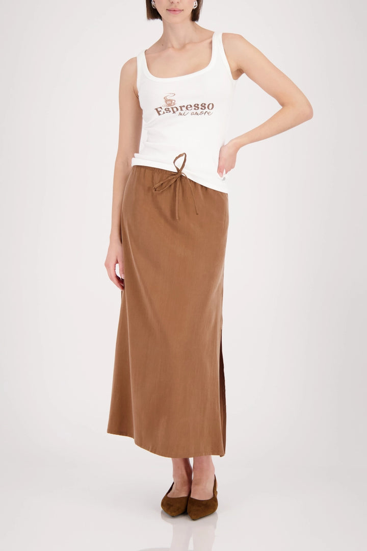 Monari - Cupro Skirt with Side Slit
