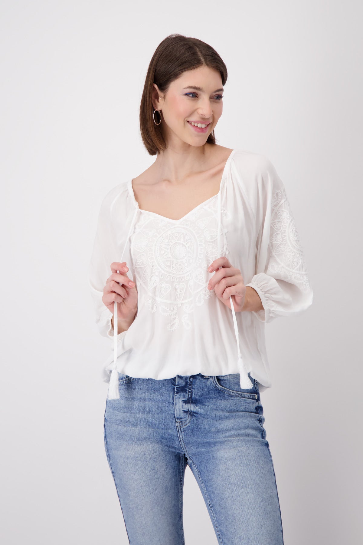 Monari - Embroidery Blouse