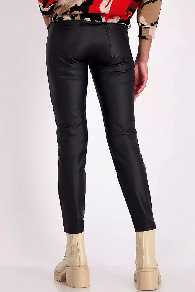 Monari - Faux Leather Trousers