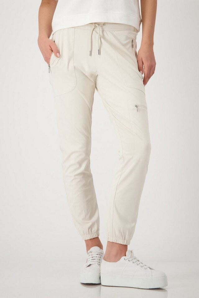 Monari - Jersey Cargo Drawstring Pants