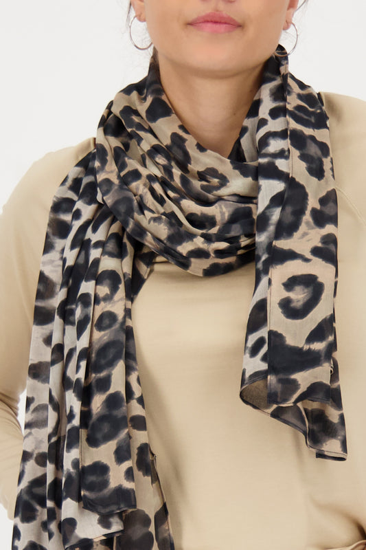 Monari - Leopard Print Scarf