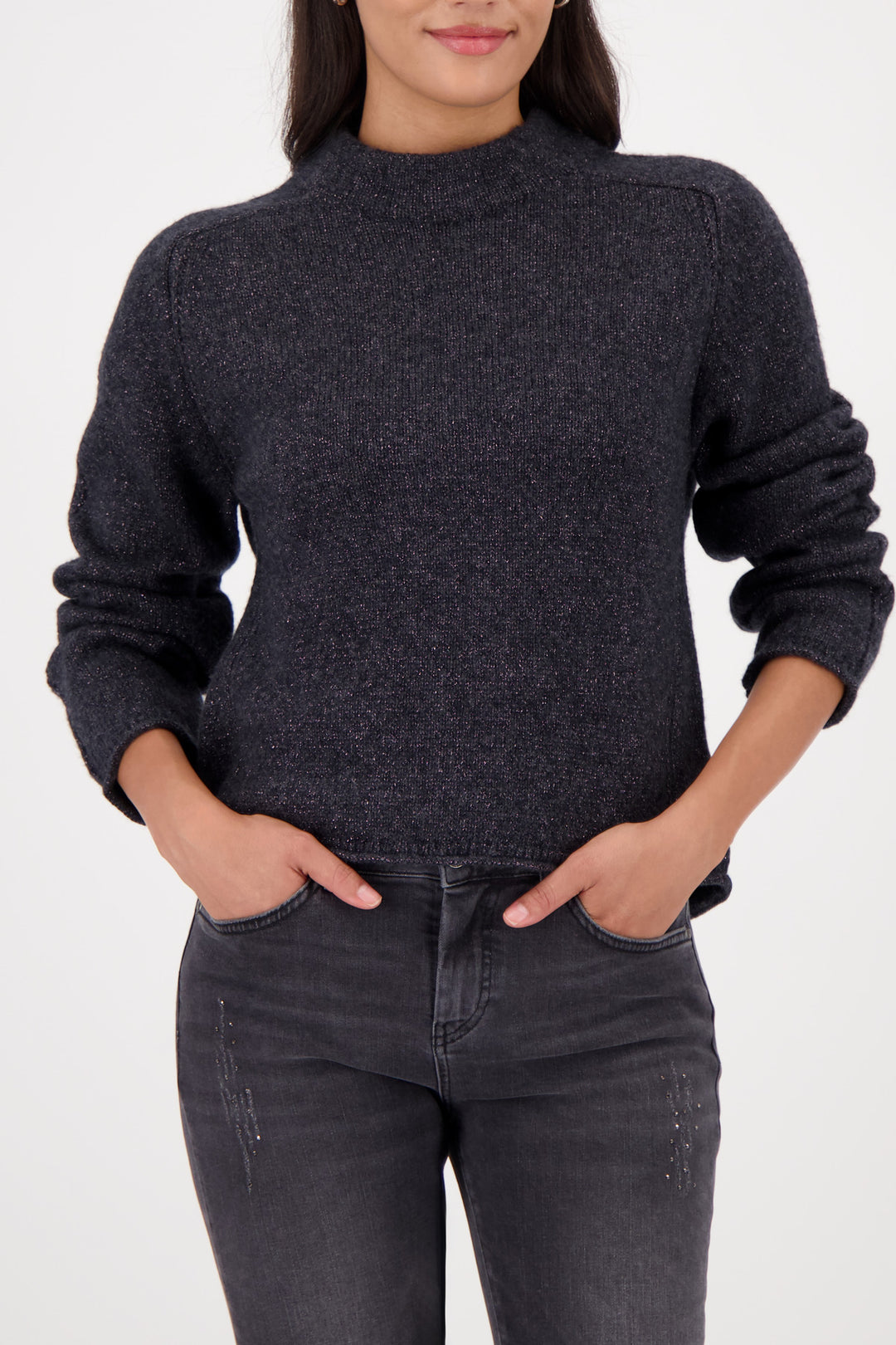 Monari - Lurex Fluffy Sweater
