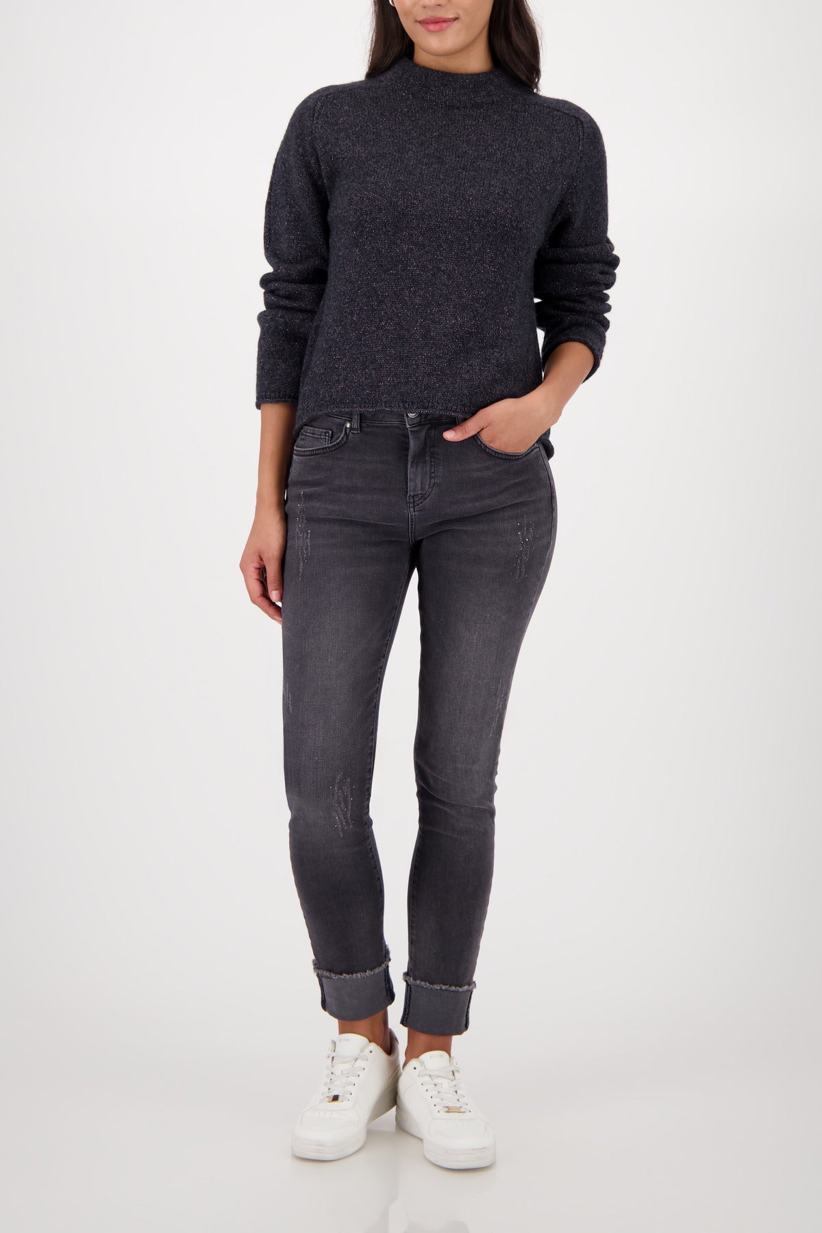 Monari - Lurex Fluffy Sweater