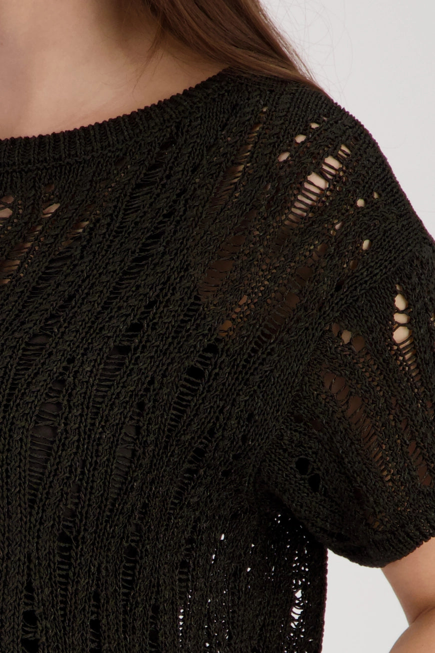 Monari - Openwork Knitted Jumper
